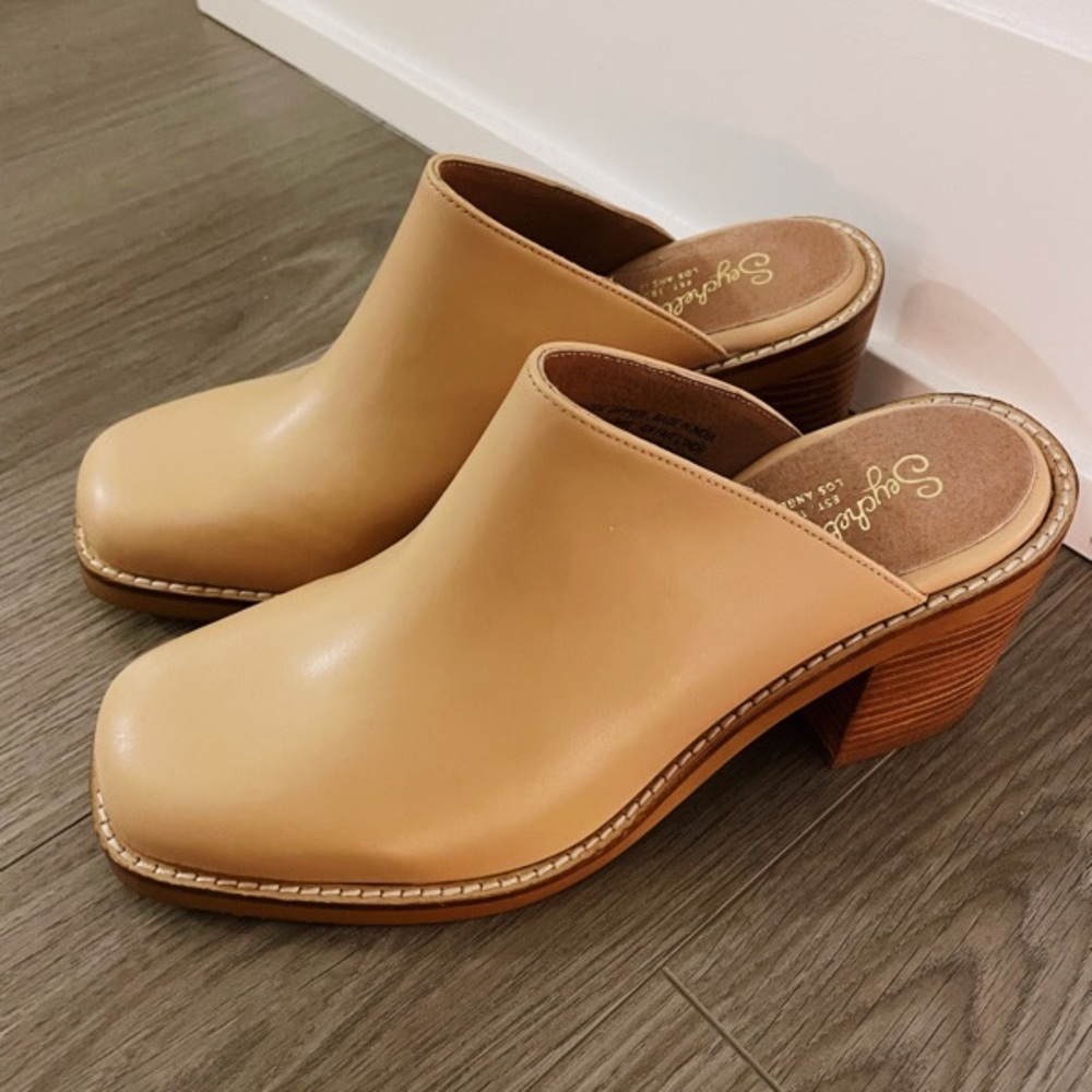 Seychelles Spur of the Moment Mule Heels 8.5 in Nude